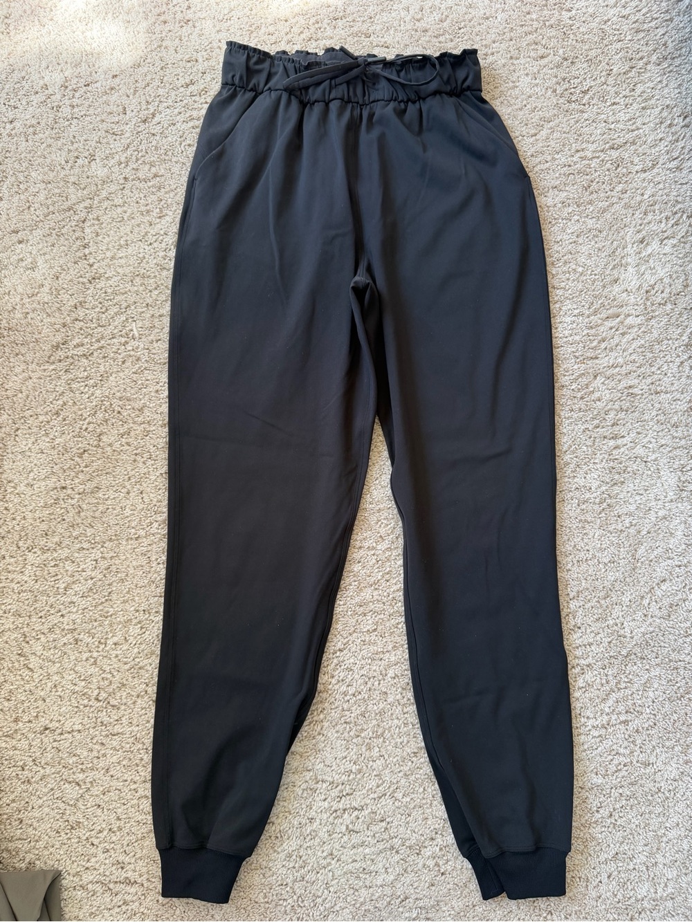 Women’s Black Jogger Pants with Elastic Waist